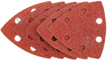 Шліфувальний папір трикутний GRAPHITE, тип DELTA 93x93мм, K40, на липучці, 5шт