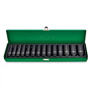 Набір головок ударних довгих 1/2" 10-32 мм 14 од. TOPTUL GDAD1401