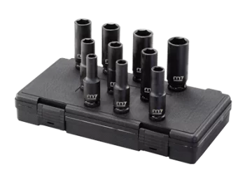 Набір головок ударних 1/2" 10од 10-27мм (подовж.) пластик.кейс