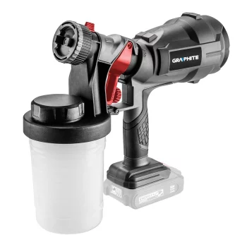 Фарборозпилювач акумуляторний GRAPHITE Energy+ 18В 700мл/хв бачок 900мл 1.45кг без АКБ та ЗП