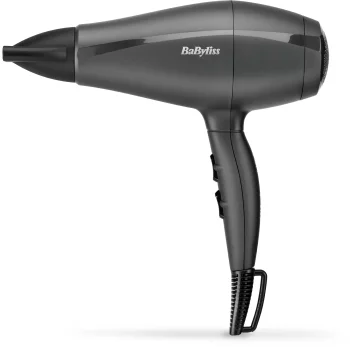 Фен Babyliss Super Light Pro, 2000Вт, 3 режими, HTDC мотор, тонкий концентратор 6 мм, чорний
