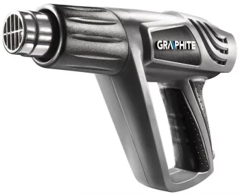 Фен будівельний GRAPHITE 2000Вт 80/600°С 350/550л/хв 0.9кг