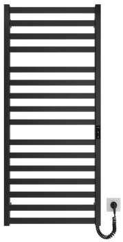 Рушникосушка Hygge Family електрична Oxford, 1170х530х80мм, таймер-регулятор, сталь, чорний матовий