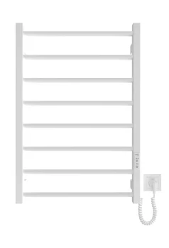 Рушникосушка Hygge Family електрична Leeds, 770х530х85мм, таймер-регулятор, сталь, білий матовий
