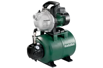 Насосна станція Metabo HWW 3300/25 G, 900Вт, 3.3куб/год, висота подачі 45м, всмоктування до 8м, ресивер 24л 16.2кг