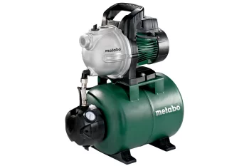 Насосна станція Metabo HWW 4000/25 G, 1100Вт, 4куб/год, висота подачі 46м, всмоктування до 8м, ресивер 24л, 17.2кг