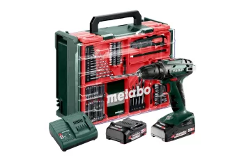 Шурупокрут-дриль акумуляторний Metabo BS 18 Set 18В 2х2А·год 24·48Нм 0-450·0-1600об/хв 1.3кг