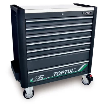 Візок з інструментом (BUMPER SERIES) 7 секцій 413ед. сірий TOPTUL GE-41330