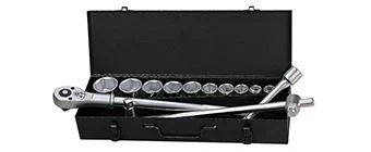 Набір головок 14од. 1"  36-80мм мет.кейс