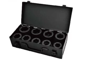 Набір головок ударних 1" 9од. 24-41мм 6гр. мет.кейс