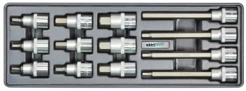 Набір головок зі вставкою Hex 5-19мм 1/2" 13од ложемент