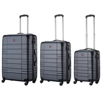 Набір валіз Wenger, Amplar 3 в 1, (S,M,L), пластик, 4 колеса, синій