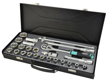 Набір головок 1/2" 25од 8-32мм мет.кейс