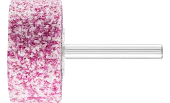 Шліфувальна головка абраз. d-40*20мм циліндр., хв.-6мм, Р-24, тверд. M для метал. ZY4020 6 ADW24M5V рожева