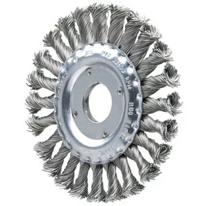 Щітка дискова, плетена 125*12мм*М14 дріт-0,5мм сталь