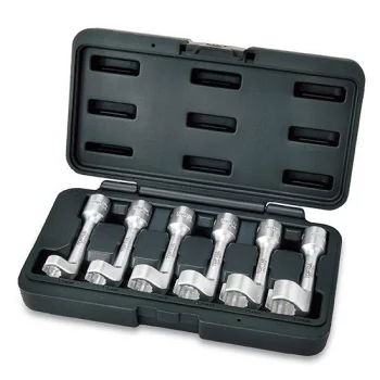 Набір спецключів для паливних трубок дизельних форсунок 1/2" 12-19 мм 6 од.  TOPTUL JGAI0605