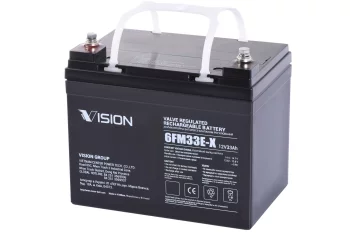 Акумуляторна батарея Vision FM, 12В, 33А•год, AGM