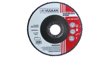 Круг пелюстковий тарілчастий 125*22 P-80 нерж.