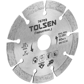 Диск алмазний Tolsen, сегментний, 125х22.2мм