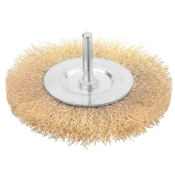 Щітка дискова Tolsen Профі, рифлений дріт 0.3мм, 100мм, хвостовиком 6.35мм(1/4")