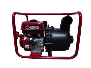 Мотопомпа рукав 75мм, 60м3/год, підйом 20м, для хімікатів, SCCP80