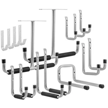 Гачки Neo Tools, універсальні, алюміній, в комплекті гвинти та дюбелі, набір 16шт