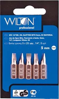 Набір спеціальних біт 5 шт. 4х25мм Шліц