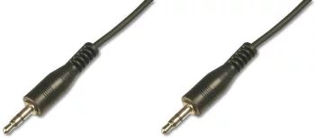 Кабель DIGITUS Audio connection stereo 3.5mm M/M, 2.5м, чорний