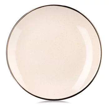 Тарілка десертна Ardesto Emilia, 20см, кераміка, бежевий