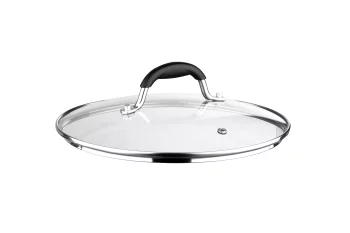 Кришка Ardesto Black Mars, 22см, термостійке скло, нержавіюча сталь, силікон