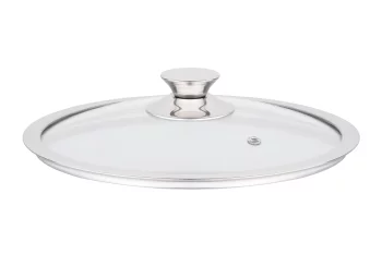 Кришка Ardesto Gemini, 24см, термостійке скло, нержавіюча сталь