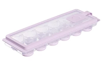 Форма для льоду з кришкою Ardesto Fresh Cylinder, 27х9.5х3.8см, силікон, пластик, ліловий