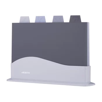 Набір дошок кухонних на підставці Ardesto Fresh, 4шт, 23.8x33.8x7см, пластик