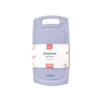Дошка кухонна Ardesto Gemini, 25х15х0.8см, пластик, сірий