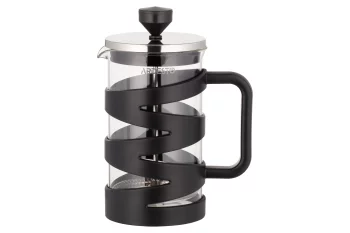 Френч-прес Ardesto Gemini, 600мл, боросилікатне скло, пластик, нержавіюча сталь, прозорий, чорний