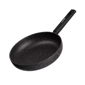 Сковорода глибока з кришкою Ardesto Black Mars Alcor, 26см, алюміній, чорний