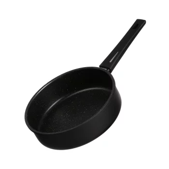 Сковорода глибока з кришкою Ardesto Gemini Gourmet Andria, 26см, алюміній, чорний