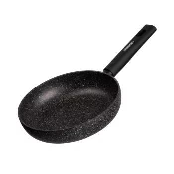 Сковорода глибока з кришкою Ardesto Black Mars Alcor, 28см, алюміній, чорний