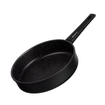 Сковорода глибока з кришкою Ardesto Gemini Gourmet Andria, 28см, алюміній, чорний