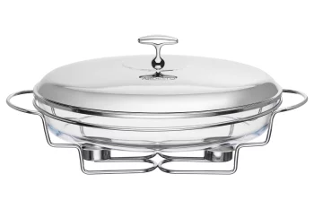 Марміт Ardesto Black Mars, 3000мл, скло, нержавіюча сталь, овальна, прозорий