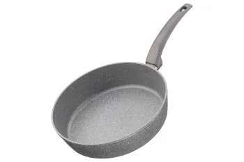 Сковорода глибока з кришкою Ardesto Gemini Gourmet Apulia, 26см, алюміній, сірий