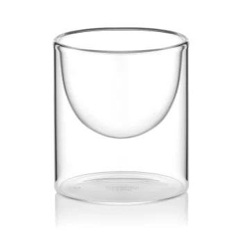 Набір креманок з подвійними стінками Ardesto, 170мл, 2шт, боросилікатне скло, прозорий