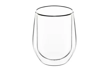 Набір чашок з подвійними стінками Ardesto, 250мл, 2шт, боросилікатне скло, прозорий