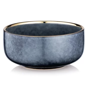 Салатник Ardesto Andria, 750мл, 15.1см, кераміка, синьо-сірий