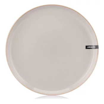 Тарілка десертна Ardesto Apulia, 20.3см, кераміка, сірий