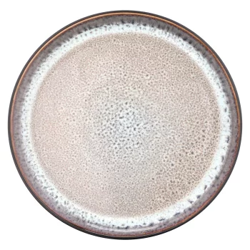 Тарілка десертна Ardesto Bolzano, 20.3см, кераміка, чорно-коричневий