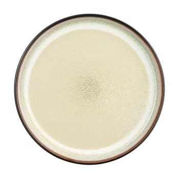 Тарілка десертна Ardesto Bolzano, 20.3см, кераміка, чорно-зелений