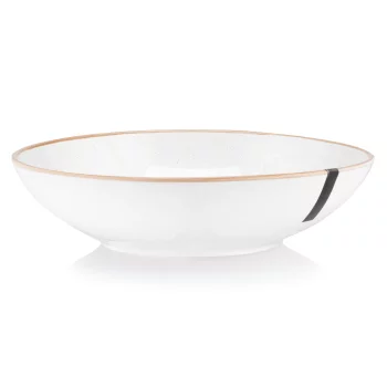 Тарілка супова Ardesto Apulia, 820мл, 20.8см, кераміка, білий