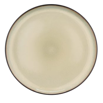 Тарілка обідня Ardesto Bolzano, 26.6см, кераміка, чорно-зелений