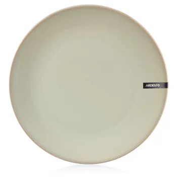 Тарілка обідня Ardesto Lecco, 27см, кераміка, сірий